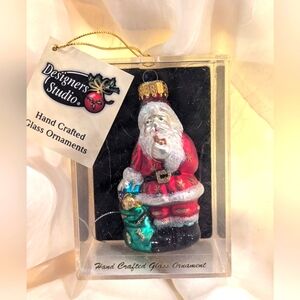 Hand Crafted Santa Ornament Designers Studio